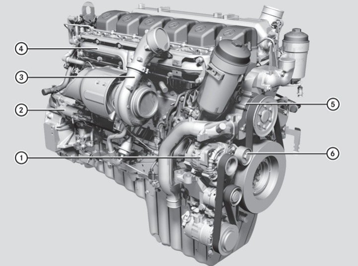 Engine Mercedes OM460LA   2 - Engine Mercedes OM460LA